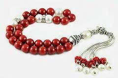 Coral & Pearl Prayer Beads