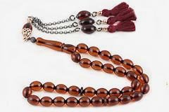 Fire Amber Prayer Beads