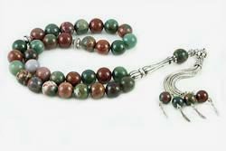 Moss Agate Prayer Beads