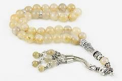 Rutilated Golden Quartz Prayer Beads